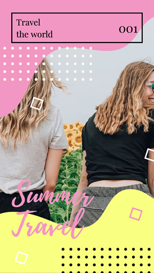 Travel Collage design