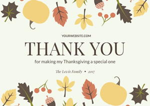 Thanksgiving Card design